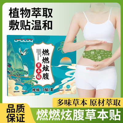 艾灸肚脐贴艾草燃贴去湿排体内湿寒瘦肚子小腹正品7