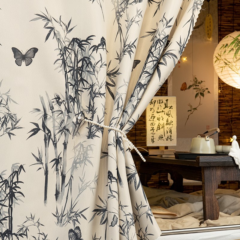 大学生宿舍床帘上铺专用强遮光国风床幔下铺寝室加厚男女遮挡帘子