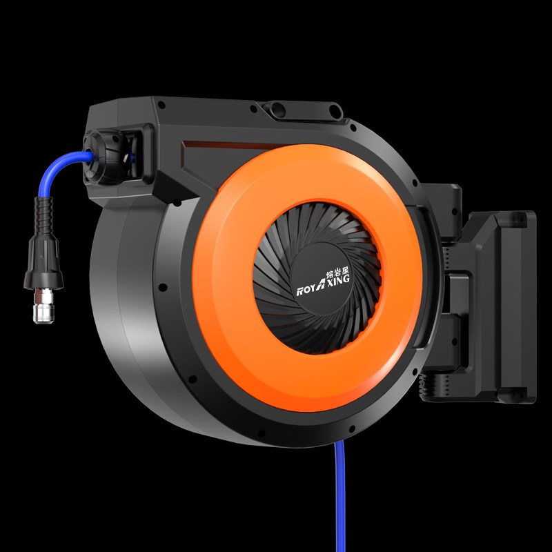 气鼓自动伸缩卷管器汽修美容气管电鼓水鼓汽车美容卷线器收管器