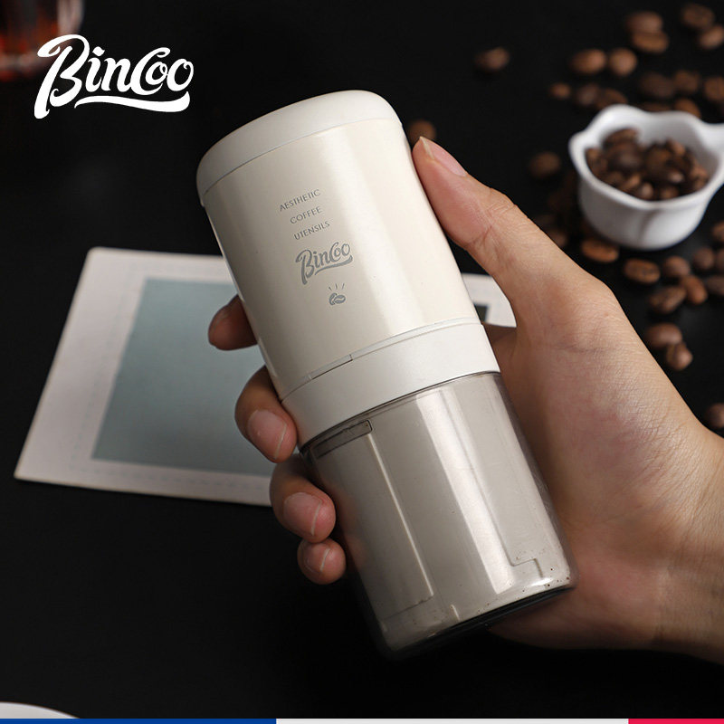 Bincoo电动磨豆机家用全自动小型便携钢芯咖啡豆研磨器可意式手冲