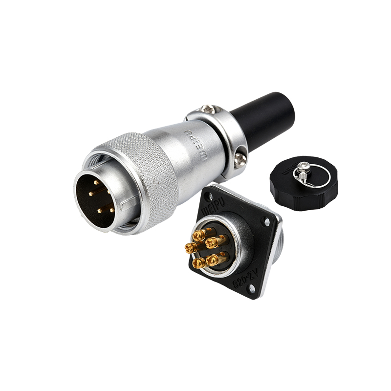 威浦航空插头插座连接器 WS20 2芯3芯芯5芯TQ Z 免焊接 螺丝压接