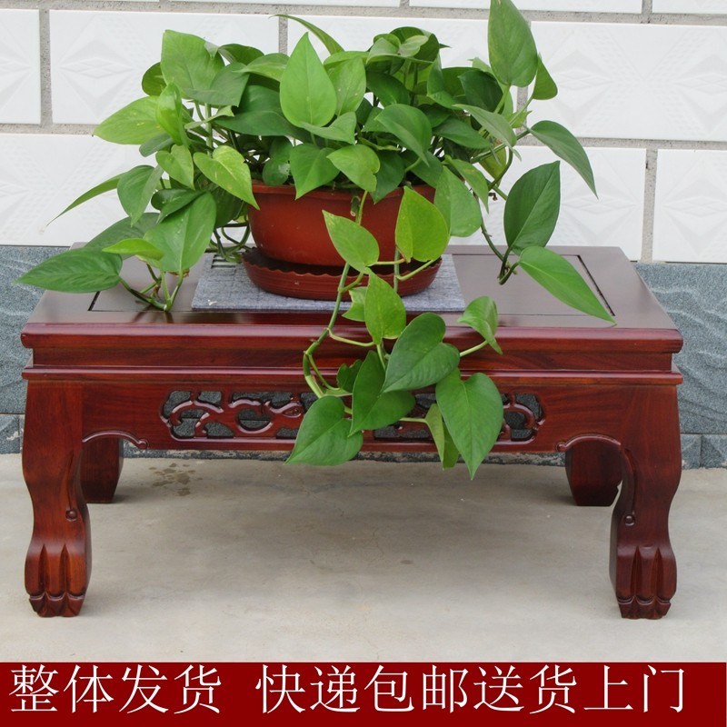 实木盆景架子榆木奇石底座假山盆景架底座 实木花架客厅盆景架