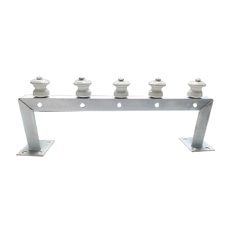 门型横担龙门架镀锌加厚2线 5线瓷瓶绝缘子固定支架工字形卧墙担