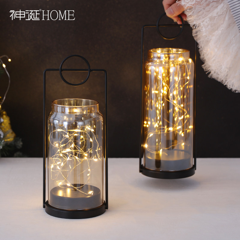 欧式复古风灯摆件创意酒吧咖啡馆个性室内装饰品餐厅烛光晚餐道具