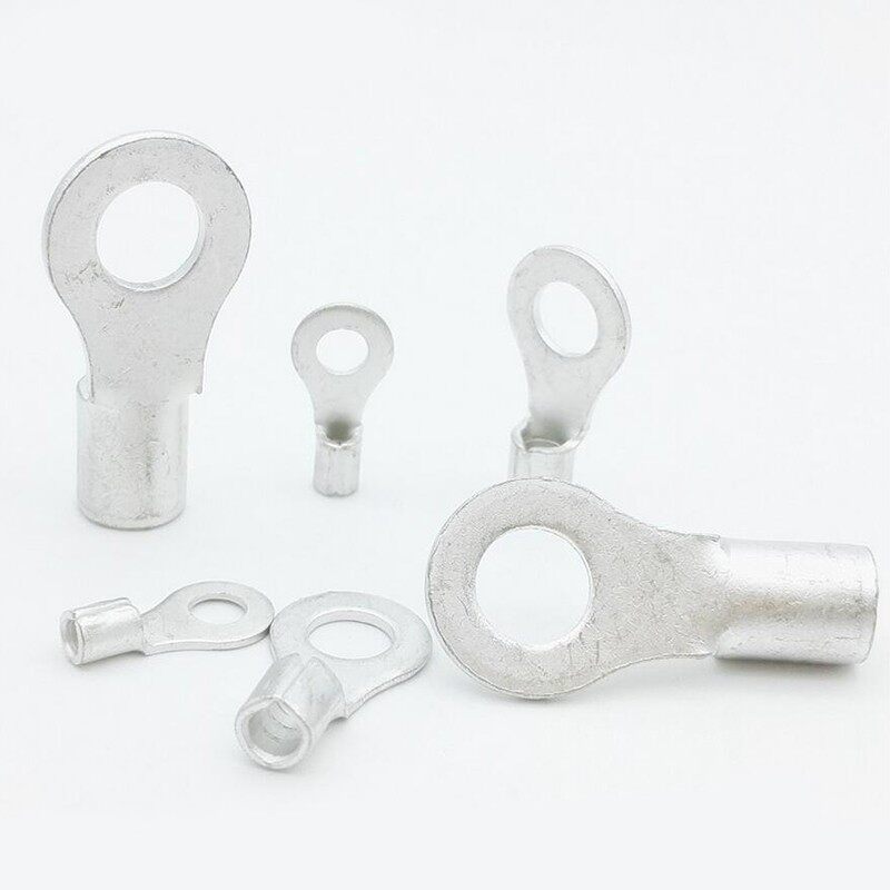 OT4-6 冷压圆形O型裸接线端子线鼻子 厚0.7MM 黄铜1000只
