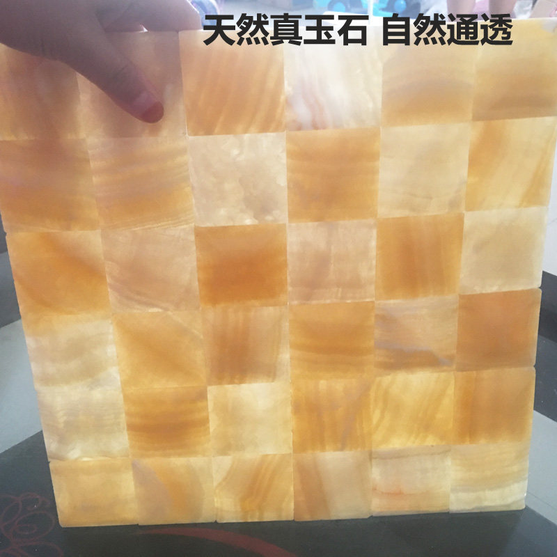 高品质松香黄玉大理石马赛克文化石墙贴条天然玉石材电视背景瓷砖