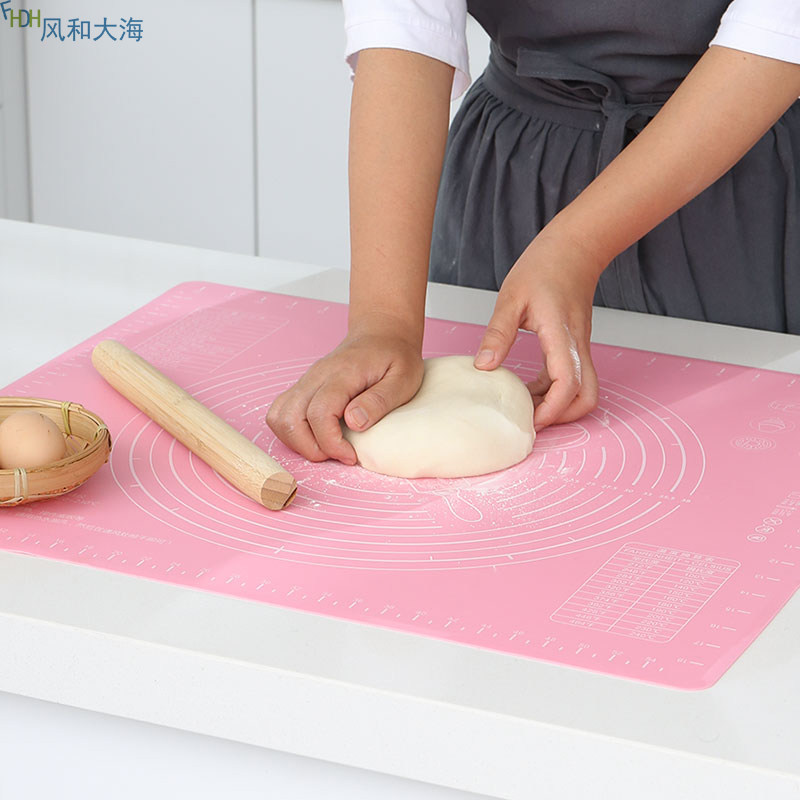 硅胶加厚揉面垫食品级大尺寸不沾和面垫家用防滑案板烘焙擀面垫