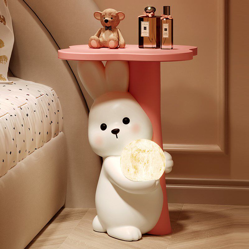 可爱小兔夜灯沙发边几存钱罐落地摆件客厅电视柜旁装饰品乔迁礼品,家居饰品,落地摆件,淘宝优惠券,粉丝福利购,淘宝优惠卷