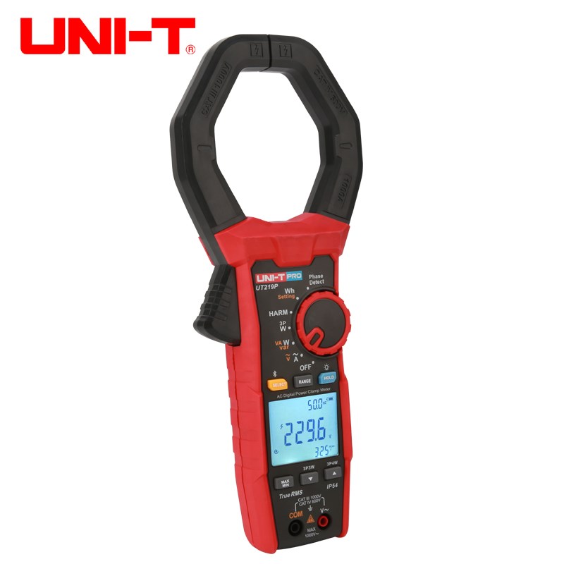 优利德UT219P工业级钳形谐波功率计三相四线式数字交流电压电流表