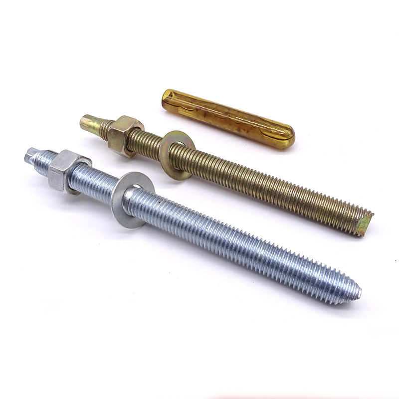 化学螺栓高强度国标镀锌加长MM1M18M20M22M2膨胀锚固化学锚栓