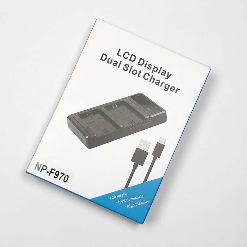 NP-F970 F7 F9 F990F5摄像机补光灯电池充智能快速充电器