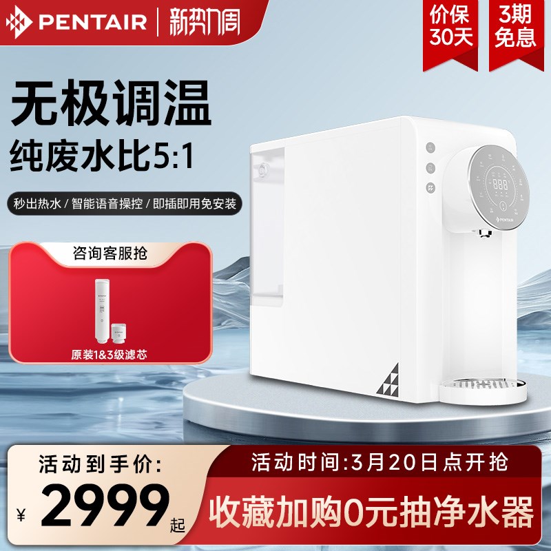 滨特尔台式即热净饮机饮水机直饮反渗透智能语音家用免安装DP110