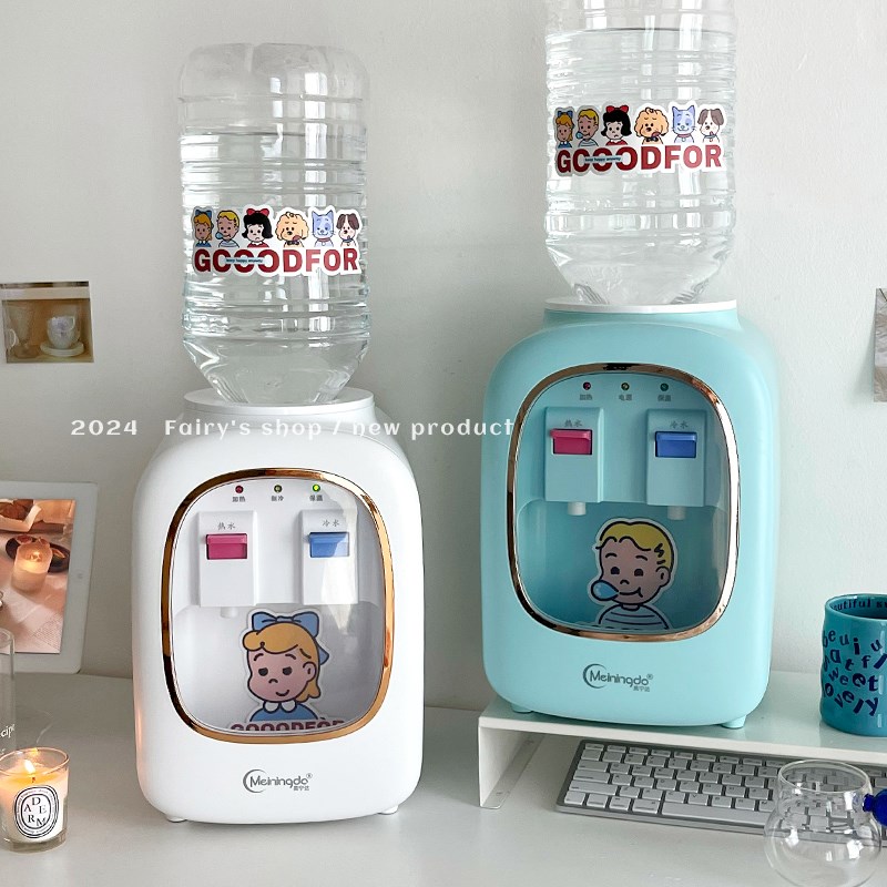 喝水自由!矿泉水迷你饮水机台式桶家用小型加即热式可爱学生宿舍