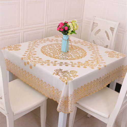 加厚正方形桌布家用pvc防水防油防烫免洗四方形麻将餐桌塑料台布