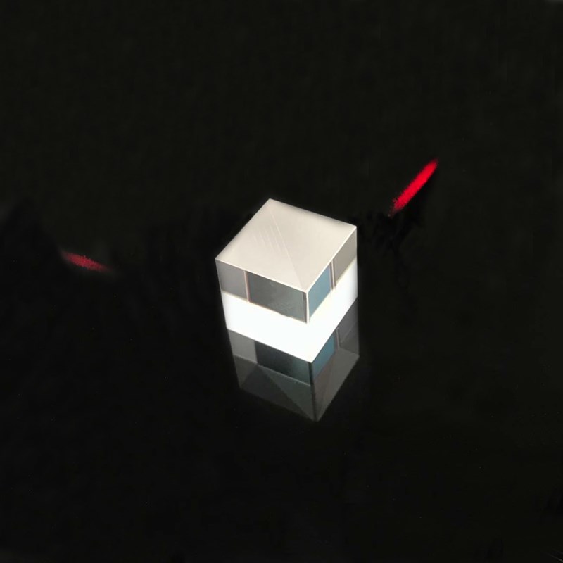 分光棱镜分光比5:5光学玻璃K910*10mm半反半透立方体加工胶合棱镜