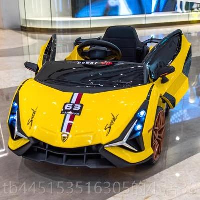 正品儿童电动车小孩可遥坐人宝四轮控汽车男女宝四驱带摇摆玩具车