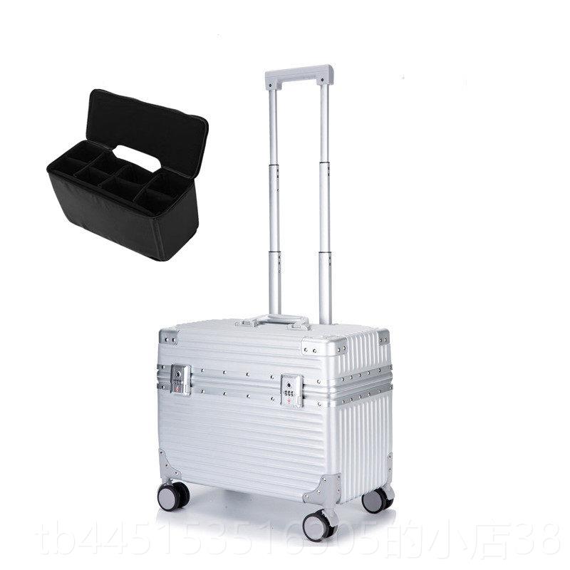 正品出口日空本加厚铝框机长箱海关锁上开口摄行器材行李箱姐20登图片