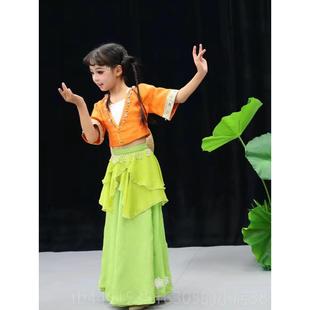 正品云川舞金奖之初夏儿童古舞上春山女童仙气逸纱裙国风民典族飘