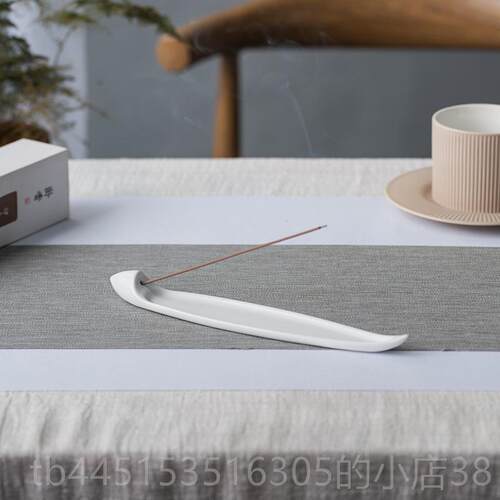 正品陶瓷香插一叶扁舟香炉座禅意老翁香插茶道线家用室内香薰炉香