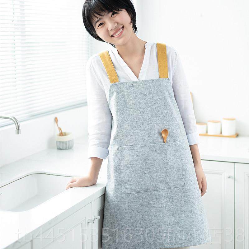 正品围女裙家用房交叉防水做厨饭季罩衣纯棉日式可爱高档棉麻冬工,家庭/个人清洁工具,围裙,淘宝优惠券,粉丝福利购,淘宝优惠卷
