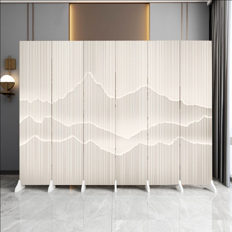 酒店屏风隔断办公室简约现代客厅进门遮挡家用卧室小户型折叠移动