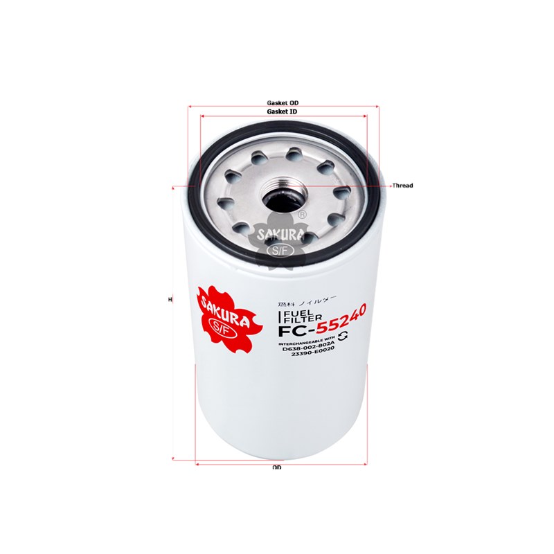 FC552神钢-8-10三一215-10斗山300-9C柴滤23390-E0020 0310823