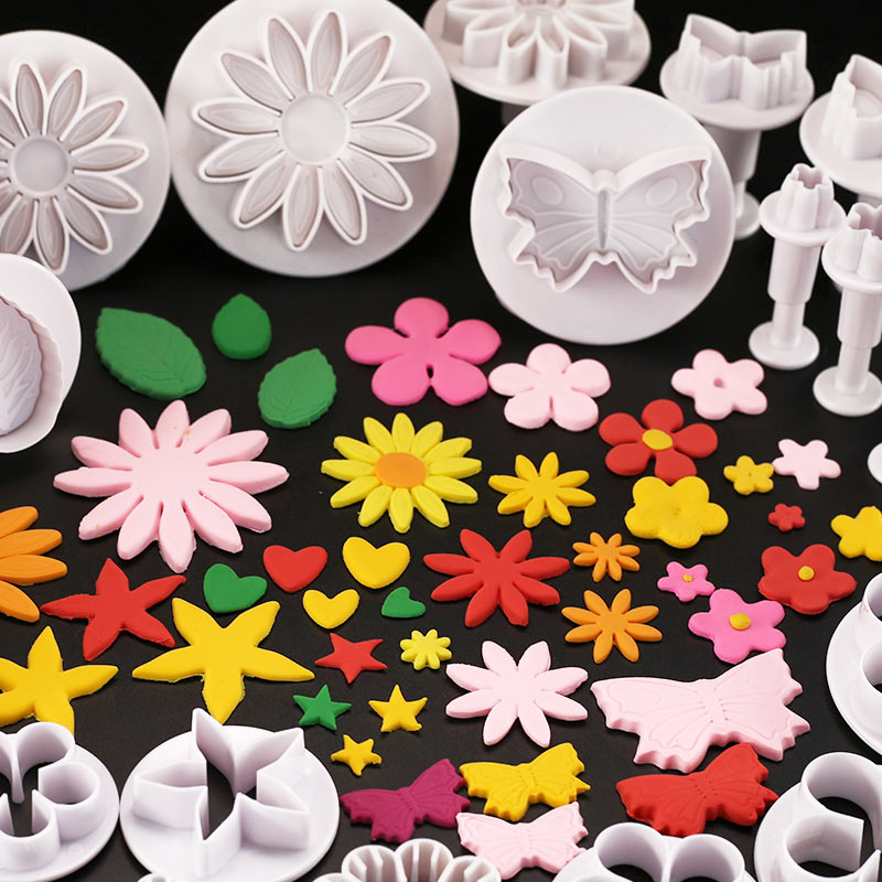 33件馒头压花模具卡通包子花样馒头模具家用烘焙翻糖蛋糕工具装