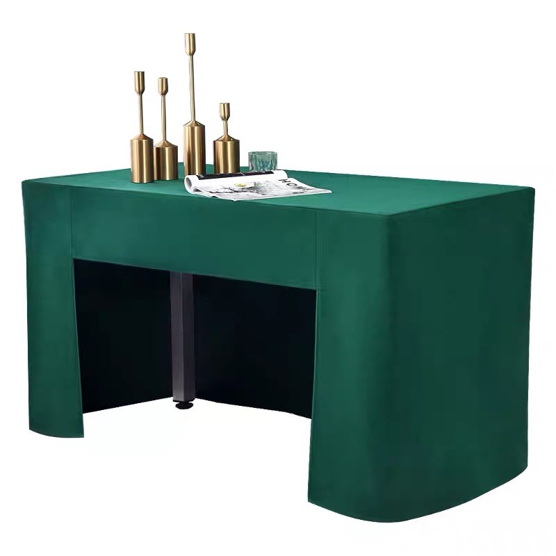 会议桌布 酒店会议室桌群桌展会加厚长方形桌罩 会议台尼桌布