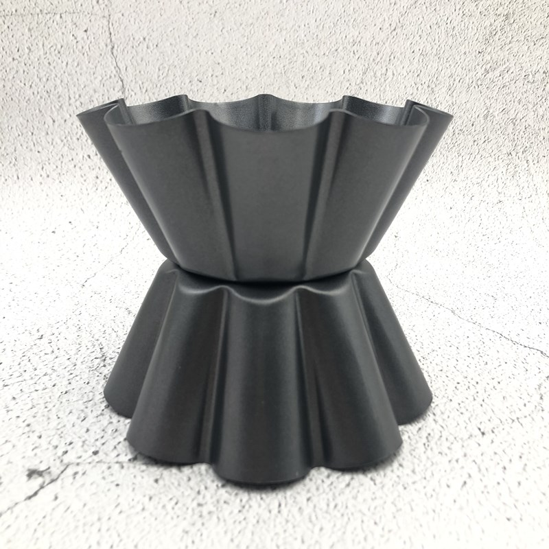 法式大蛋挞模具黑色不粘葡塔菊花盏烤箱用超大布里欧修烘焙布丁包