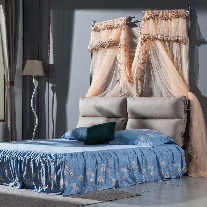 2020新款蚊帐不锈钢压脚伸缩不打孔省空间1.5m1.8米床双人大床