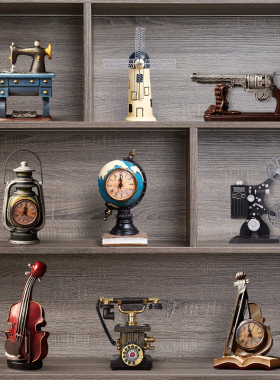 复古工业风欧式家居装饰摆件电视酒柜超市橱窗陈列道具咖啡店摆设