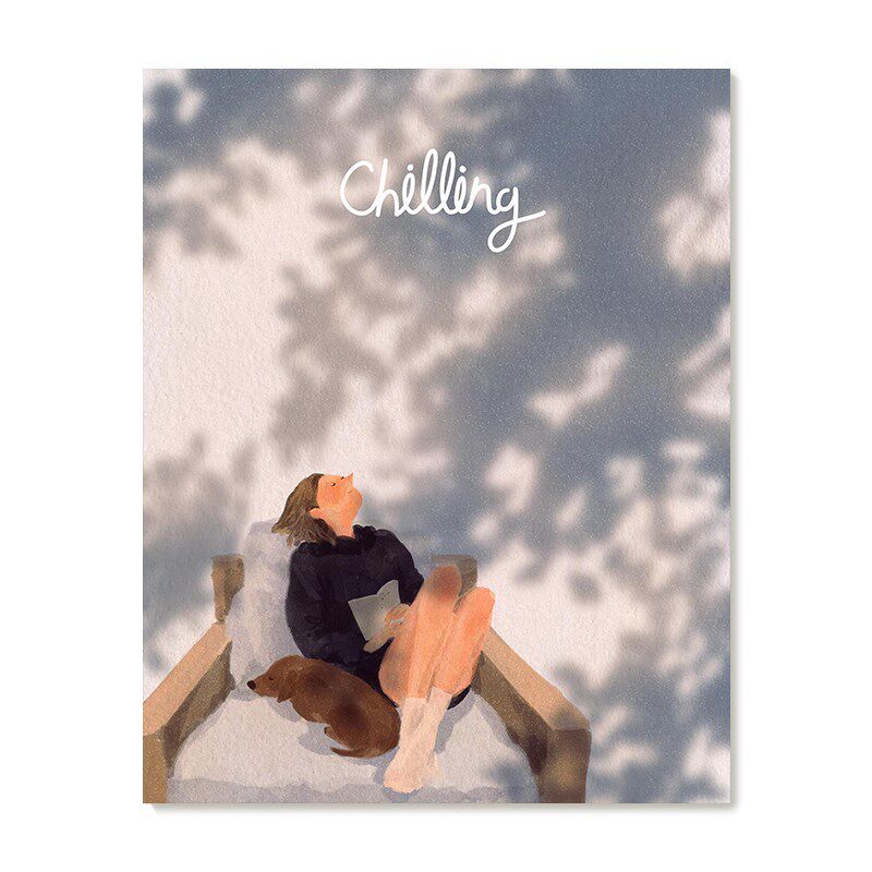 【特惠捡漏】插画师Subin复刻艺术版画清新韩系治愈风景装饰画芯