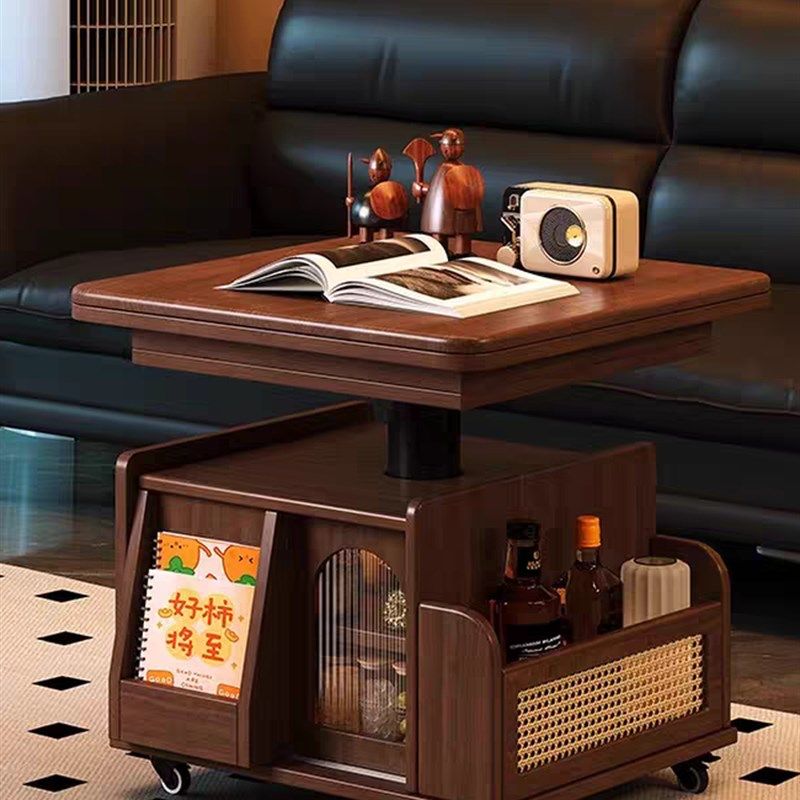 可升降边几折叠移动推车小户型客厅沙发边柜2025新款茶桌茶台两用,住宅家具,移动边几/推车,淘宝优惠券,粉丝福利购,淘宝优惠卷