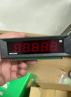 【议价】MUSASINO 数显仪表,红色LED显示屏,黑色外