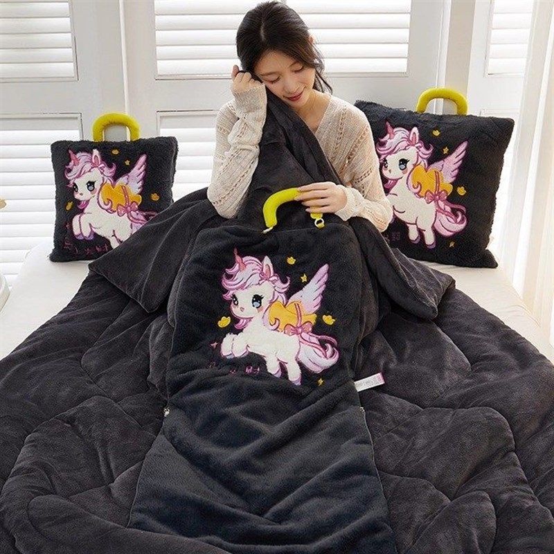 抱枕被子两用靠枕折叠毯汽车内加厚靠垫枕头二合一空调办公室午睡,居家布艺,抱枕被,淘宝优惠券,粉丝福利购,淘宝优惠卷