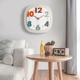 挂钟客厅静音简约时尚 免打孔奶油风时钟家用钟表装 饰品2023新款