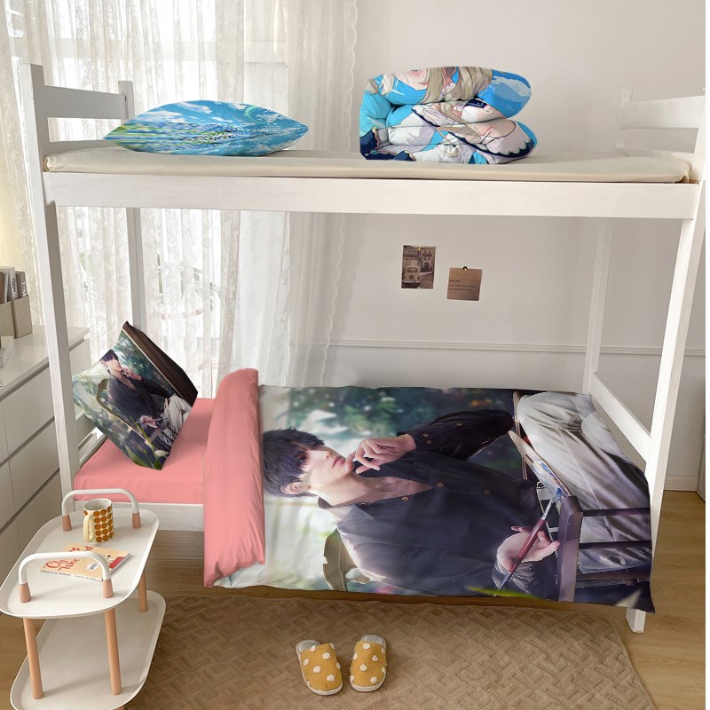 定制祁煜宿舍三件套恋与深空大学生开学六件套床垫被子枕芯一整套