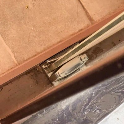 定位器滑块浴室淋浴房固定器卫生间免打孔配件轨道移门防撞玻璃门