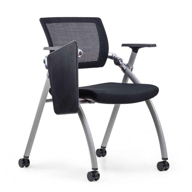高档培训椅带桌板会议室可折叠带轮一体桌凳简约带写字板会议椅子
