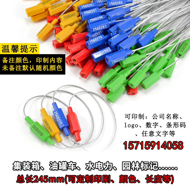 集装箱施封锁货柜车油罐车一次性钢丝铅封插销式封条物流封签扎带,基础建材,缎带/扎带,淘宝优惠券,粉丝福利购,淘宝优惠卷