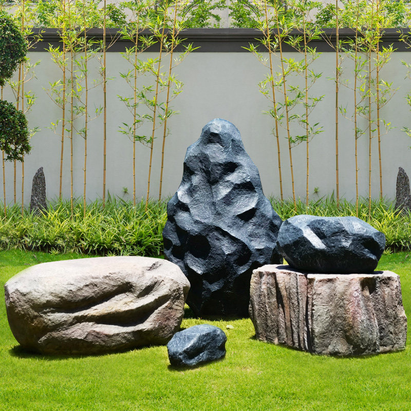 假山仿真石头摆件吊顶装饰花园太湖石装饰园林景观庭院落地摆件