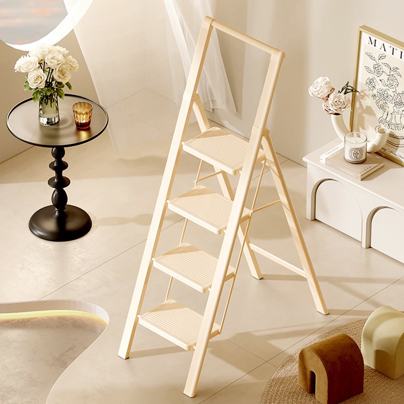 梯子家用折叠伸缩人字梯室内多功能爬梯四五步加厚登高楼梯凳直梯