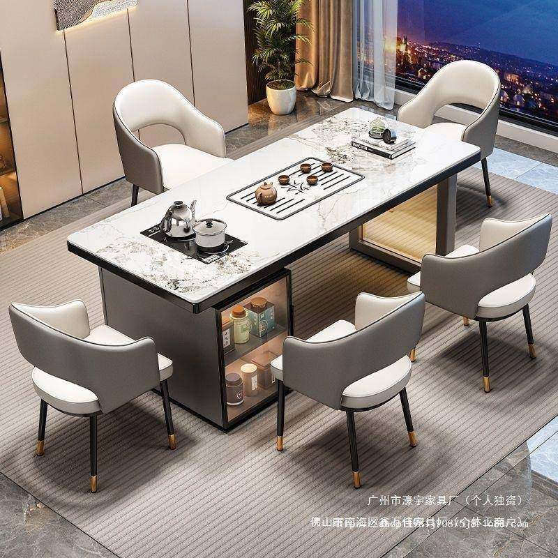 家用办公室奢岩板茶桌椅组合茶台桌一体现代简约网红款泡茶桌组合,鲜花速递/花卉仿真/绿植园艺,割草机/草坪机,淘宝优惠券,粉丝福利购,淘宝优惠卷