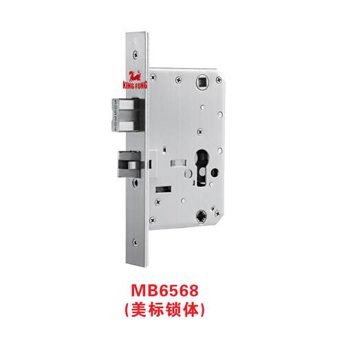 锁体全不锈钢30*203葫芦孔双活双快MB6568全自动智能指纹密码锁体