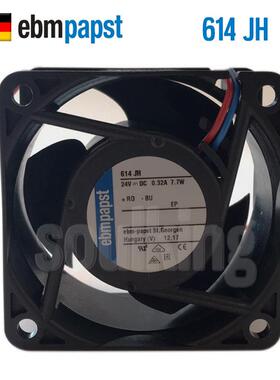 原装ebmpapst风机614JH 24V 0.32A 7.7W 6032 小型高转速静音风扇