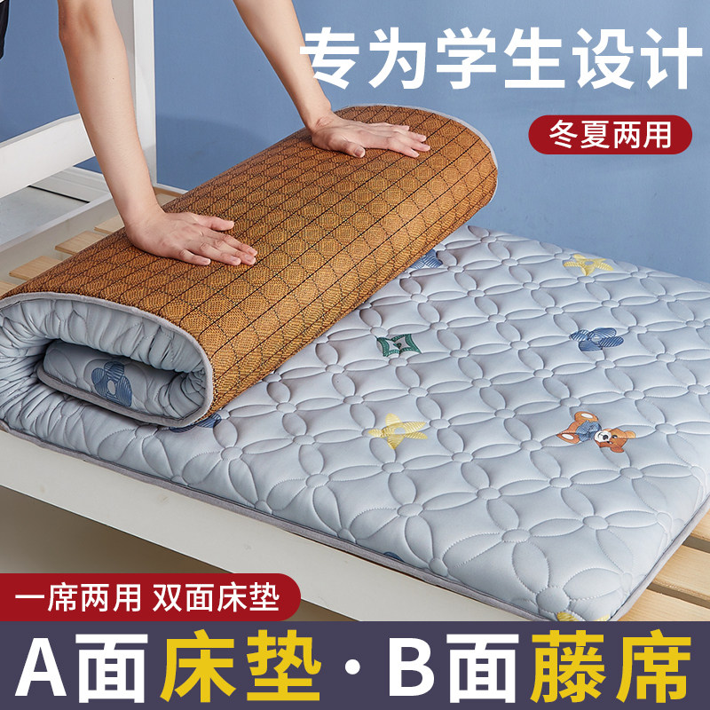 藤席双面床垫软垫家用软垫冬夏两用宿舍学生单人凉席垫子地铺睡垫,床上用品,床垫/床褥/床护垫/榻榻米床垫,淘宝优惠券,粉丝福利购,淘宝优惠卷