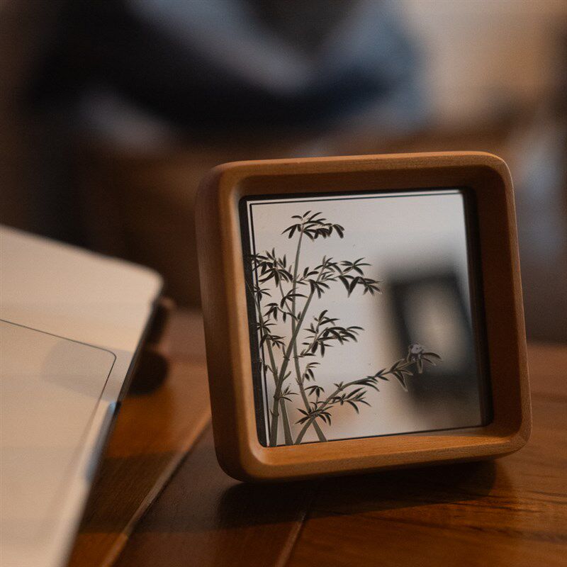 中古镜子装饰画法式复古客厅壁画餐厅玄关桌面小众高级镜面挂画