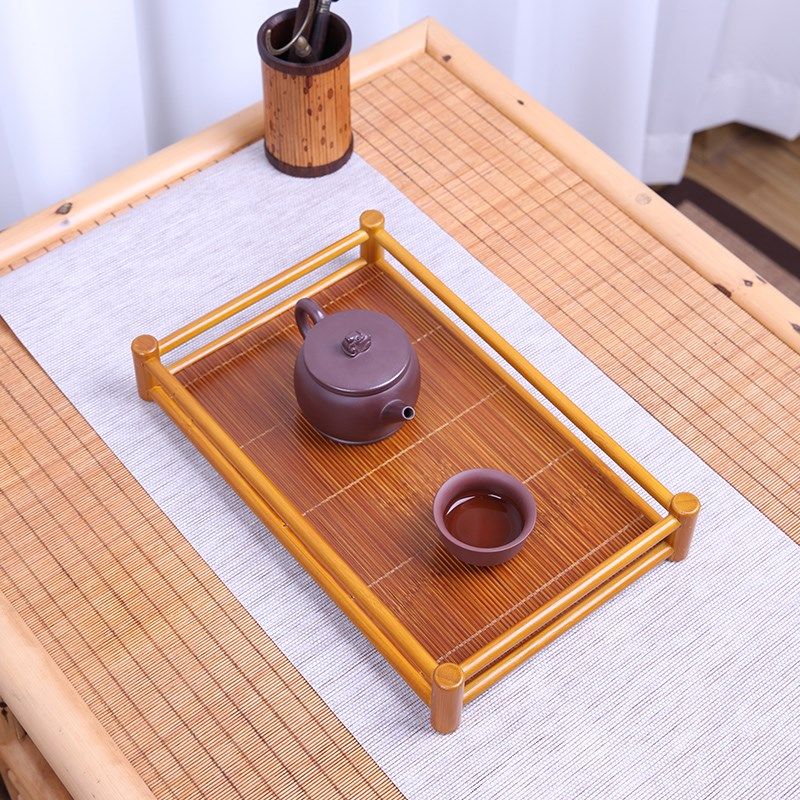 楠竹茶盘茶杯架沥水架茶壶收纳架茶棚茶托盘茶台桌面展示架博古架,餐饮具,茶盘,淘宝优惠券,粉丝福利购,淘宝优惠卷