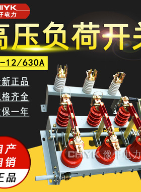 FN3-12/630A户内高压负荷开关分体式10kV配熔断器压气式组合开关
