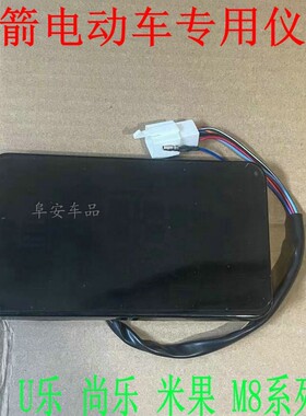 金箭M8电动车仪表总成电压速度数字液晶6072v通用尚乐米果大酷U乐